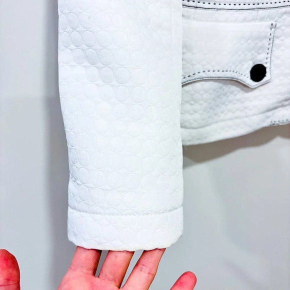 NIPON BOUTIQUE Vintage white textured blazer - Picture 5 of 8